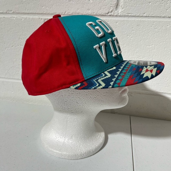 “Good Vibes” By Carbon Elements Hat Adult Unisex Adjustable Multi Colored H2 - Picture 2 of 11